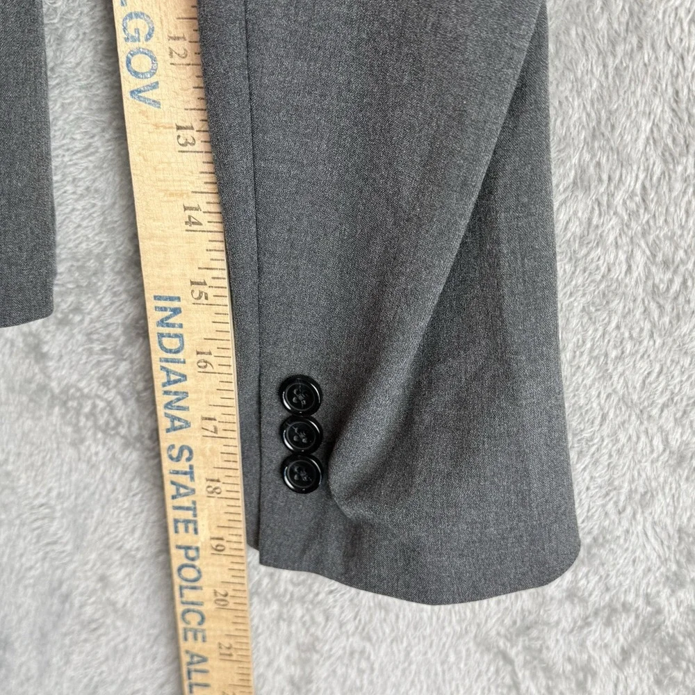 J.Crew Thompson Blazer Mens 40R Gray‎ Viscose Blend Sport Coat Jacket Stretch